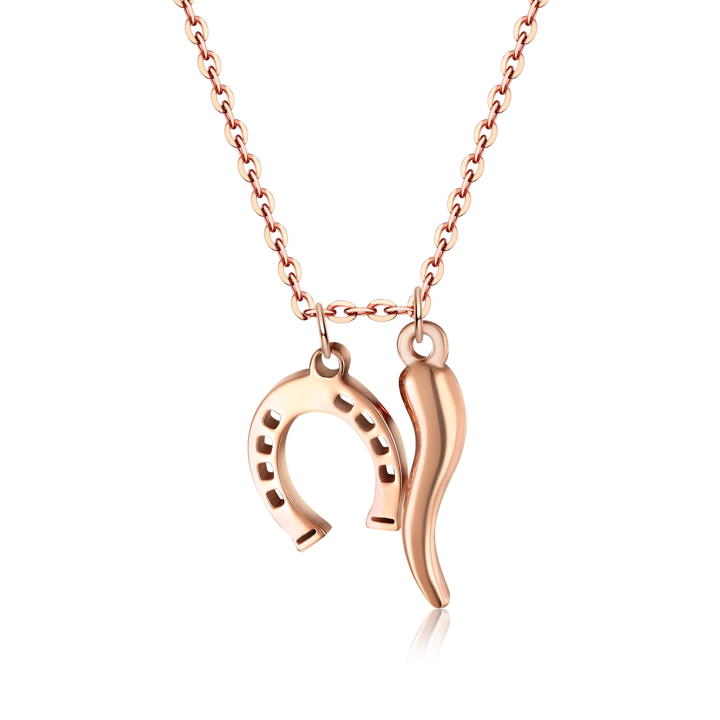 Collana Cornetto e Ferro di Cavallo ROSE’