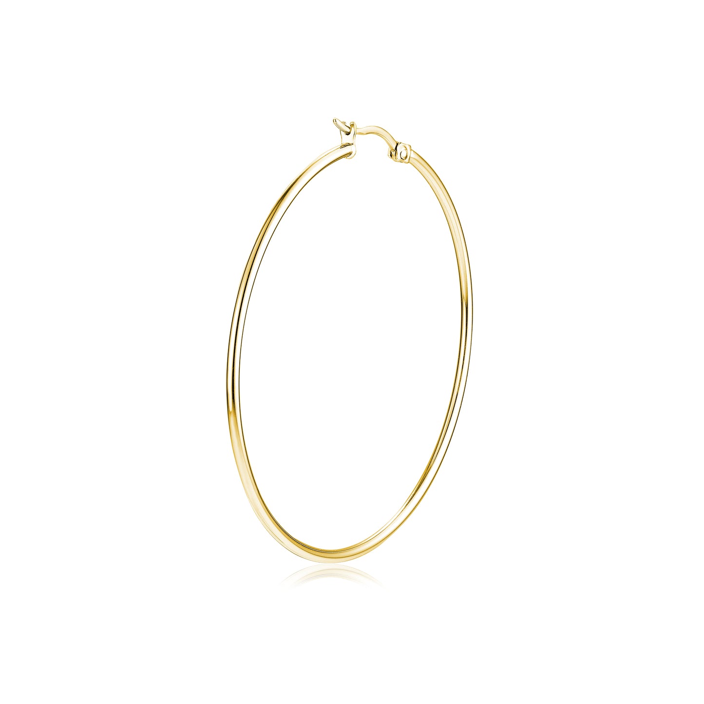 Orecchino Cerchio Singolo 40mm Oro